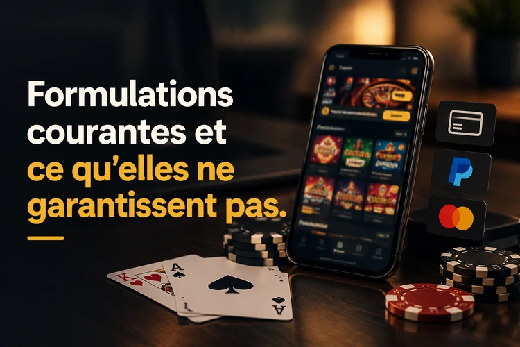 Formulations courantes et ce qu'elles ne garantissent pas