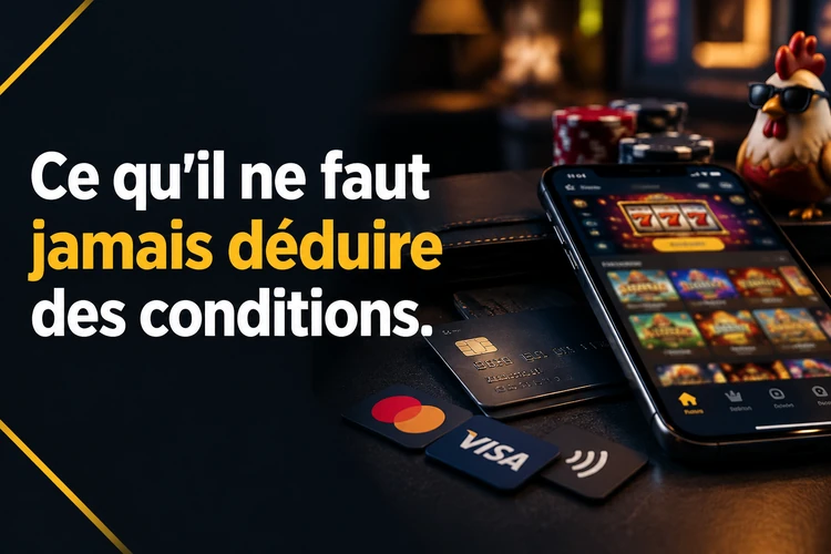 Ce qu'il ne faut jamais déduire des conditions