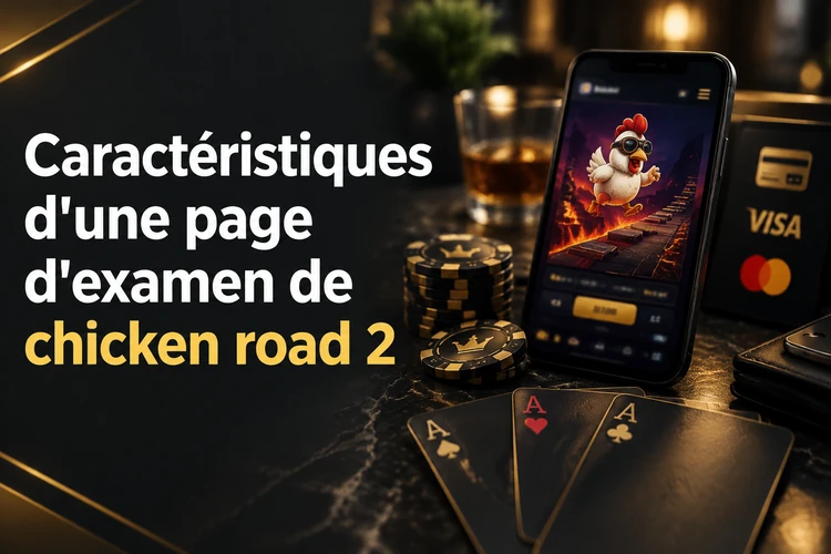 Caractéristiques d'une page d'examen de chicken road 2