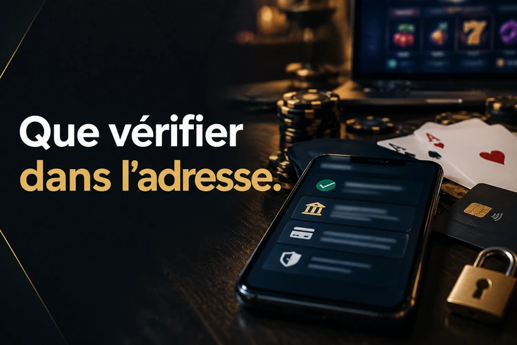 Que vérifier dans l'adresse