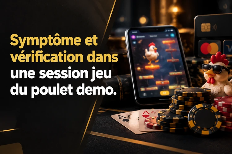 Symptôme et vérification dans une session jeu du poulet demo